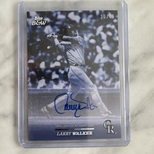 2024 Topps Black And White Larry Walker Blue Auto /49