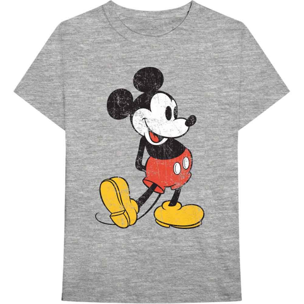 Disney Mickey Mouse Vintage T-Shirt Grey New | eBay