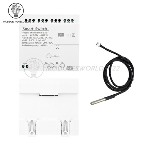 Tuya Smart Temperature Humidity Switch Module Sensor Work With Alexa Google Home - Picture 9 of 22