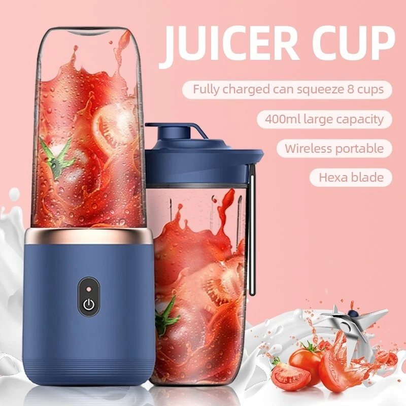 Portable Fruit Blender - 6 Blades Portable Juicer Cup