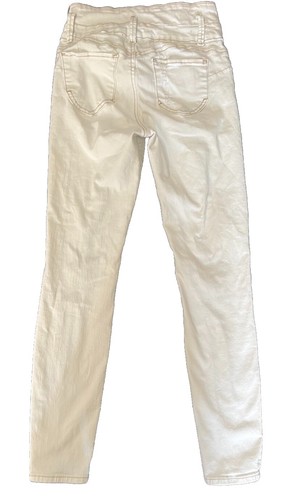 Refuge Denim Ibiza Size 3 Distressed White Skinny Jeans - Picture 7 of 8