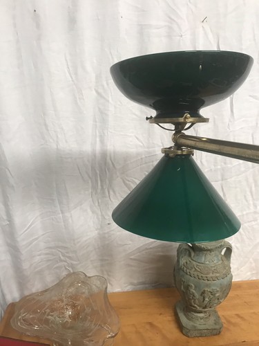 Vintage Pool Table Light/ Green Overlay Shades - Picture 2 of 12