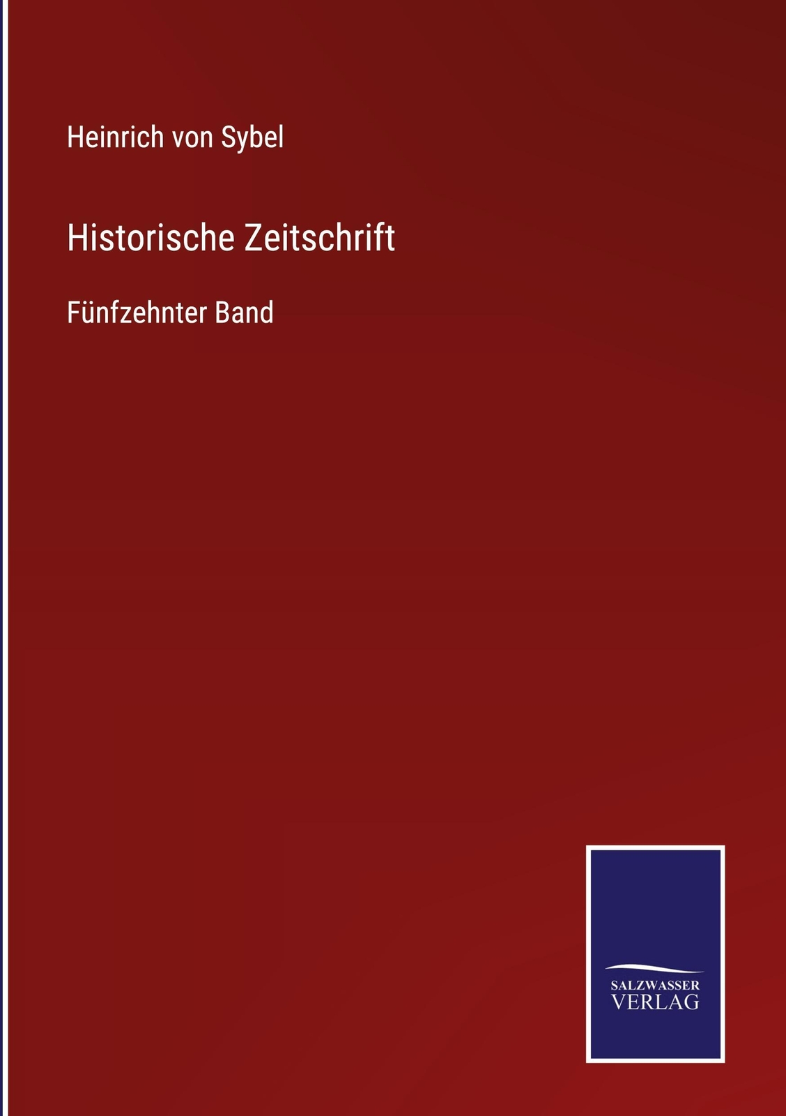 Thumbnail - Historische Zeitschrift, Heinrich Von Sybel