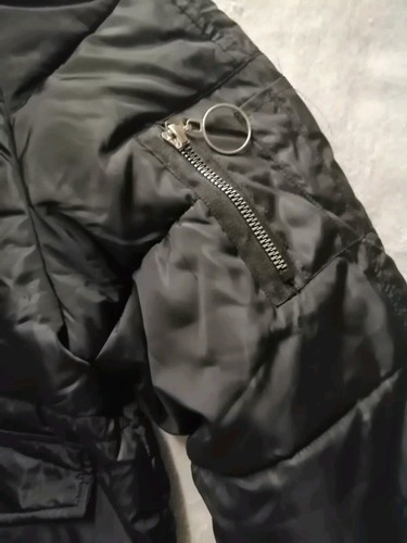 DAISUER Damen Steppjacke Kapuze abnehmbares Fell gesteppt - Schwarz - 2XL (UVP 50€) - Bild 4 von 7
