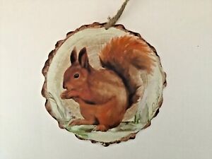 New round Hedgehog wildlife nature wooden hanging plaque gift cute Free P&P