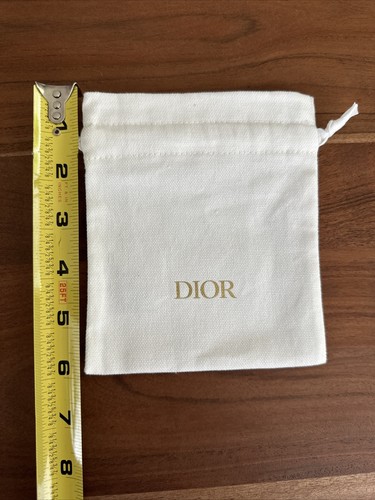 Neu GOLD Dior Kordelzug Pochette Beutel Geschenk/Aufbewahrungstasche 6"*5" - Bild 4 von 5