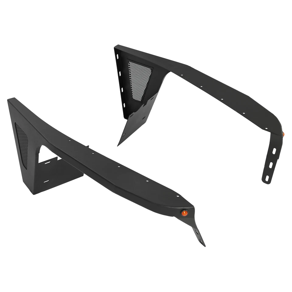 Steel Front Fender Flares Guard+LED Eagle Light For Jeep Wrangler TJ 1997-2006 Foto 2 de 4