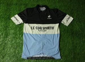 CYCLING-SHIRT-JERSEY-MAGLIA-TRIKOT-CAMISETA-REFLECTIVE-LE-COQ-SPORTIF-SIZE-L