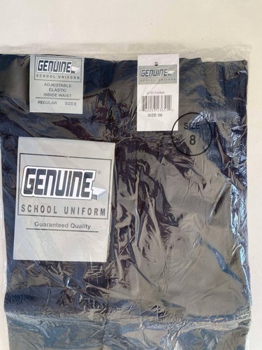 Genuine School NAVY /DARK BLUE Size 8 Boys - Shorts Adjustable Elastic Insid NEW - Picture 8 of 12