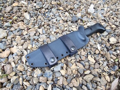 KA-BAR BK7 Custom Kydex Sheath Scout Carry, Taco, Paracord Lanyard(Blk) 1.0