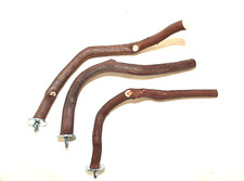 Manzanita Bird Perches Set of Three Cage Top Single Branch w/ Hardware Sweet