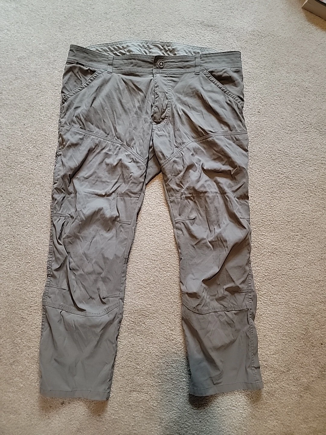 Kuhl Men’s Slax Hiking Pants Klasik Fit Size 40x30 Gray Outdoor Carpetner