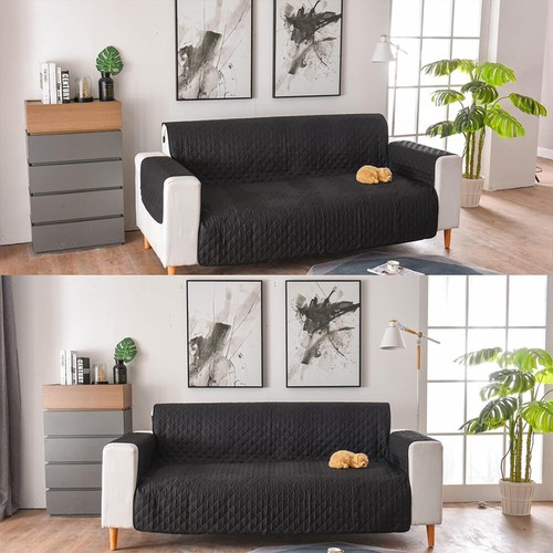 1/2/3 Seater Pet Sofa Cover Couch Covers Lounge Slipcovers Quilted Protector Dog - Picture 8 of 27