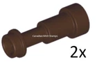 New Lego 2x Dark Brown Minifigure, Utensil Telescope 64644