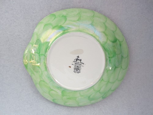 RARE ANTIQUE MALING POTTERY NEWCASTLE ON TYNE ENGLAND MAY-BLOOM SERVING DISH - Picture 10 of 13