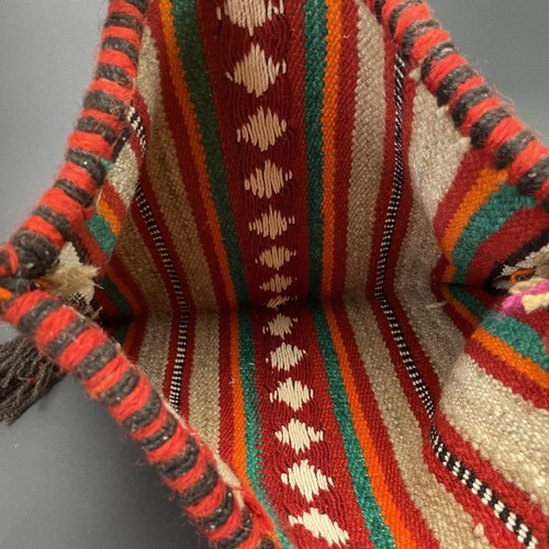 Aztec Mayan Inca Bag Horse Blanket Purse Tote Tassels Handbag Native Boho - Imagen 9 de 9