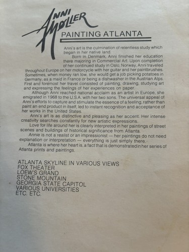 Stone Mountain Atlanta, Ga Künstler Ann Moller Kunst Gemälde Druck 632/1000 signiert - Bild 6 von 6