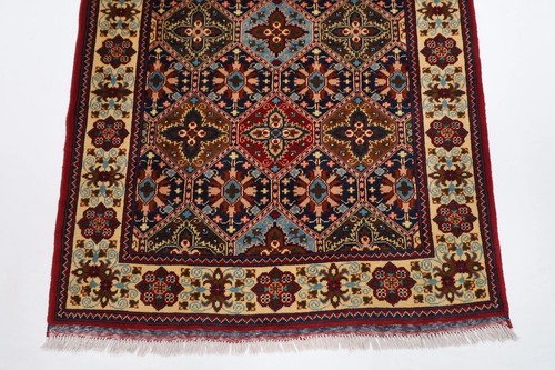 7 ft Hallway Tribal soft Wool Runner Rug Afghan Hand Knotted Bedroom Rug - Picture 4 of 10
