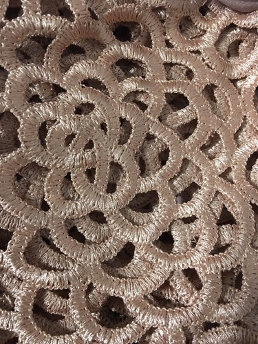 Gracia 2 Pc Dress Laser Cut Lace Hand Wash Gorgeous Rare HTF gently used beauty - Picture 2 of 8