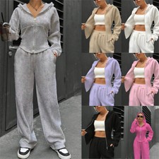 Women 2 Piece Outfits Long Sleeve Sweatshirt Tops and Pants Sweatsuit Sets