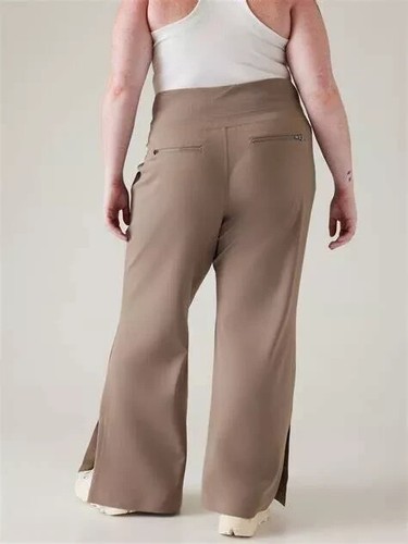 ATHLETA Venice Flare Pant XL XLarge | RUSTIC BEIGE #882675 NEW - Picture 2 of 4