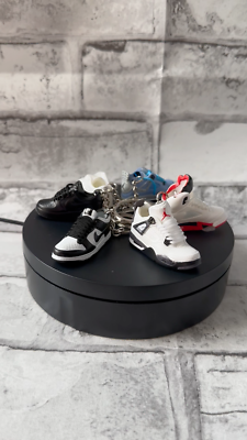 Nike Air Force 1 3D Trainer sneaker Keyring Black shoe Gift