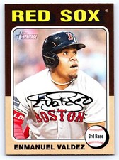 2024 Topps Heritage #288 Enmanuel Valdez Boston Red Sox BASEBALL Card