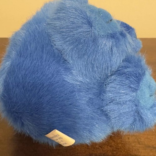 SWIBCO Vintage Puffkins SKYLAR Bear Tag 6671 Blue Round Beanie Ball Plush Toy - Picture 6 of 11