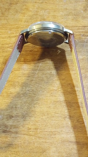 Vintage 1950-60er Jahre Orvin 17J Herrenuhr, läuft gerade gewartet neues Kristall/Leder H - Bild 7 von 14