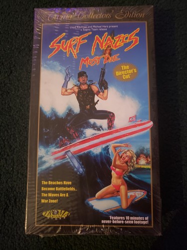 Surf Nazis Must Die (Directors CUT) - VHS - TROMA (1996) - BRAND NEW / Sealed.  - Imagen 1 de 5