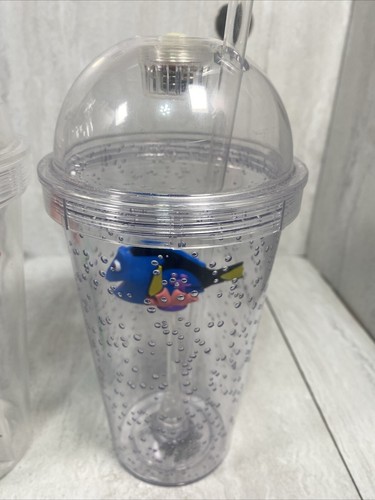 Disney Parks Light Up Souvenir Cup Tumbler with Straw - Lot Of 3 - Picture 2 of 5