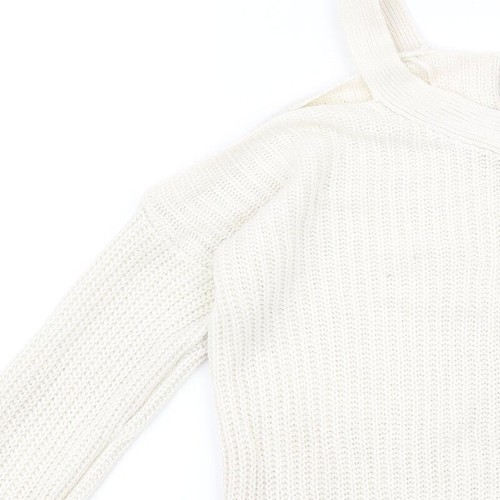 VERO MODA Womens White Acrylic Blend Sweatshirt Size S - Picture 7 of 12