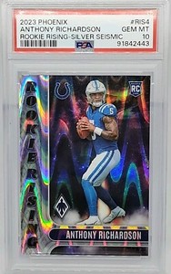 2023 Phoenix Anthony Richardson Silver Seismic Rookie Rising RC #RIS-4 PSA 10
