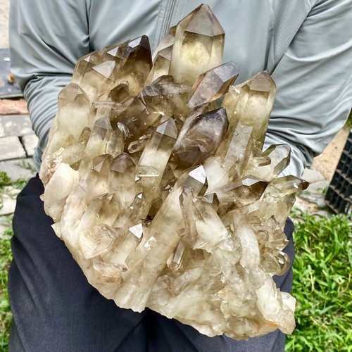 16.84LB Natural Tawny Crystal Quartz Crystal Cluster Mineral Specimen Healing - 第 2/17 張圖片