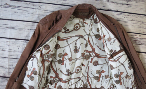 Rock Creek Leather Bomber Jacket Size L - Picture 4 of 5