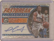 ISH SMITH 2017-18 PANINI DONRUSS OPTIC FASTBREAK SIGNATURES AUTO PRIZM #FB-ISH