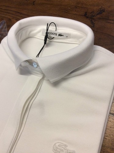 POLO LACOSTE DONNA MANICA 3/4 art. PF6969-001 BLANC e PF7844 (66G ROSA - 166 BLU - Picture 5 of 20