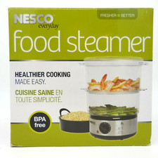 NESCO FOOD STEAMER 400 Watt 5 Quart Capacity Model ST-25F BPA Free Plastic WORKS