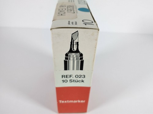 Marcadores resaltadores Reynolds vintage azules paquete de 10 nuevos hechos en Francia - Imagen 8 de 9