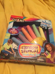 Cra-Z-Art Rainbow Stencilz Chalk Fun Set