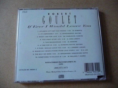 CD - ROBERT GOULET - IF EVER I WOULD LEAVE YOU - US IMPORT in Top Zustand - 1993 - Bild 3 von 3
