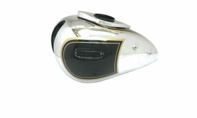 ARIEL 500CC RED HUNTER CHROMED AND PAINTED BLACKGAS FUEL PETROL TANK