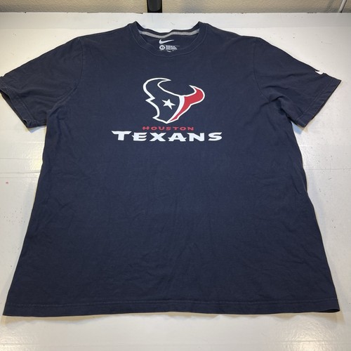 CAMISETA DE FÚTBOL NIKE HOUSTON TEXANS NFL Para Hombre XL Azul Calce Regular Algodón - Imagen 2 de 4