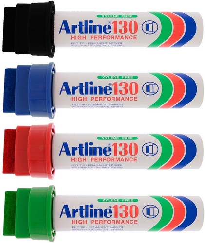 Artline EK130 Permanent Marker Extra Thick Broad Jumbo Pens Chisel Tip 3cm - Picture 1 of 7