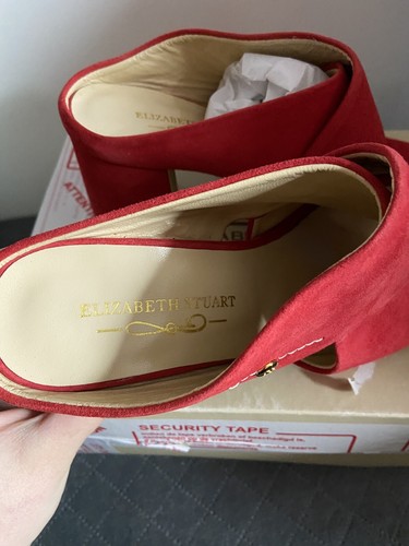 Nuovi sandali Elizabeth Stuart tacco taglia 37 rossi pelle scamosciata nuovi con scatola 169 € - Foto 6 di 10