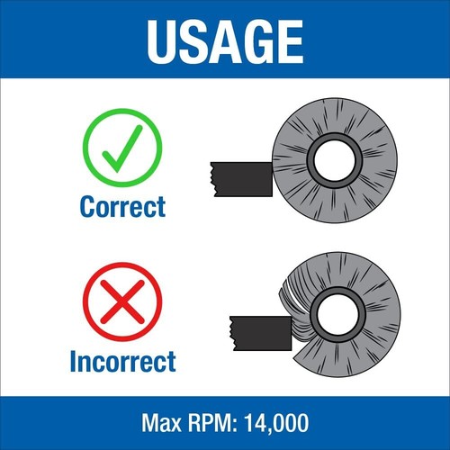 Mercer Industries 4 Inch Crimped Wire Wheel Brush Carbon Steel For Angle Grinder - Picture 5 of 7