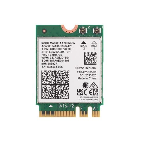 Intel Wifi 6 AX200 Wifi 6E AX210 802.11ax Wifi Bluetooth Card with Wifi Antennas - Picture 16 of 19