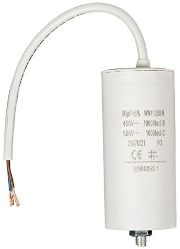 Betriebskondensator//Motorkondensator 140uF//µF CBB60 450V mit Kabel u Gewinde M8