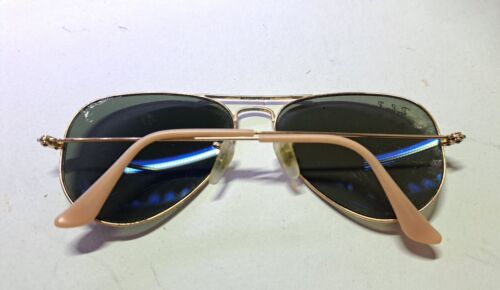 (a) RayBan Aviator RB3025 lenti POLARIZZATE 55mm *difetti leggi descrizione* - Foto 3 di 8