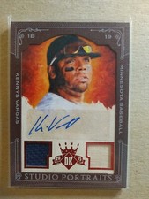 2015 Panini DK Studio Portrait Signature Material Framed Red Kennys Vargas 82/99